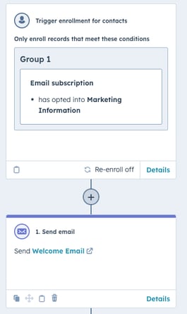 Welcome Email Workflow